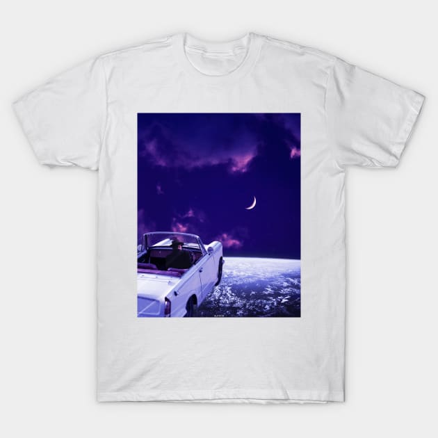 FLYING HOME ON A PURPLE NIGHT. T-Shirt by LFHCS